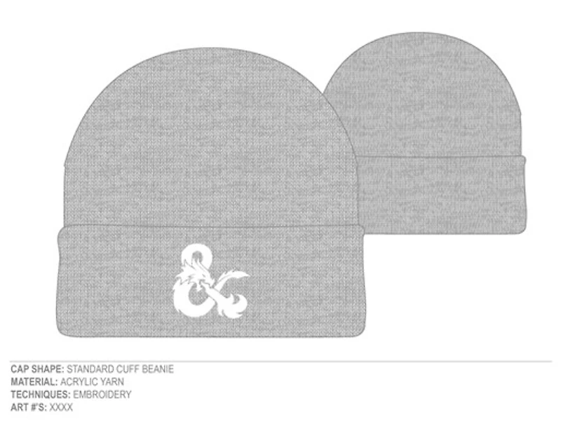 Dungeons & Dragons Grey Beanie 