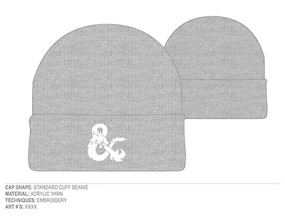 Dungeons & Dragons Grey Beanie 