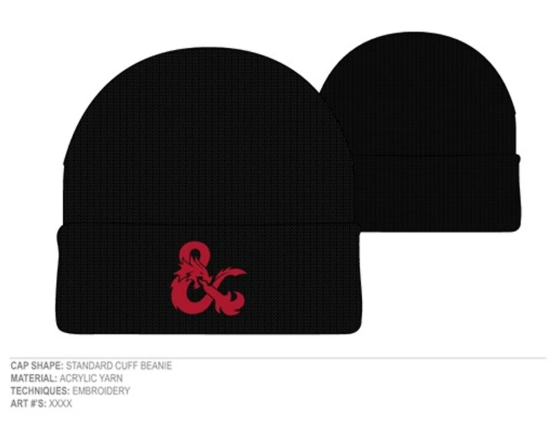 Dungeons & Dragons Black Beanie 