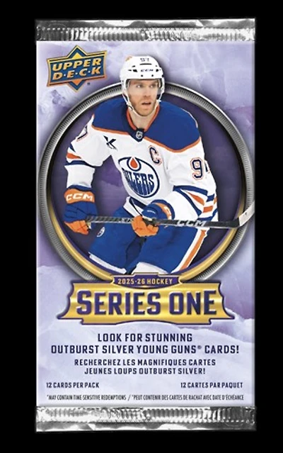 2025/26 Upper Deck Series 1 Hockey Booster 