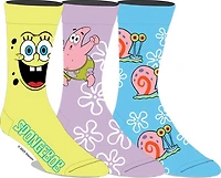 Spongebob Squarepants: Spongebob, Patrick and Gary Socks 3 -Pack 
