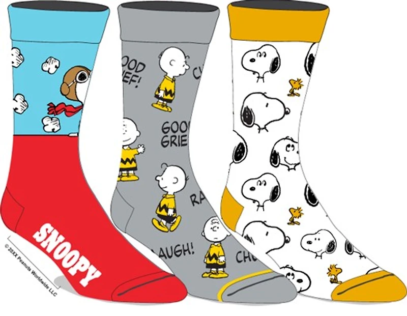 Peanuts: Snoopy and Charlie Brown 3 - Pack Sock 