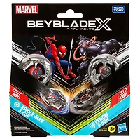 Beyblade X Marvel Spider-Man 3-60F vs Venom 3-80N Dual Pack Set 