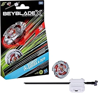 Beyblade X Scarlet Garuda 4-70TP BX Starter Pack Set with Balance Type Top and Launcher 