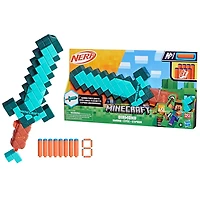 Nerf Minecraft Sword Dart Blaster, 8 Nerf N1 Darts 