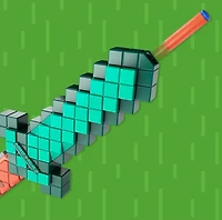 Nerf Minecraft Sword Dart Blaster, 8 Nerf N1 Darts 
