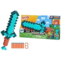 Nerf Minecraft Sword Dart Blaster, 8 Nerf N1 Darts 