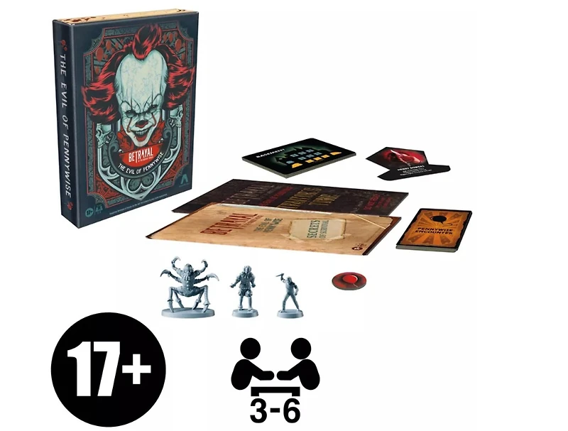 Hasbro Gaming Betrayal Pennywise Papers Board Game 