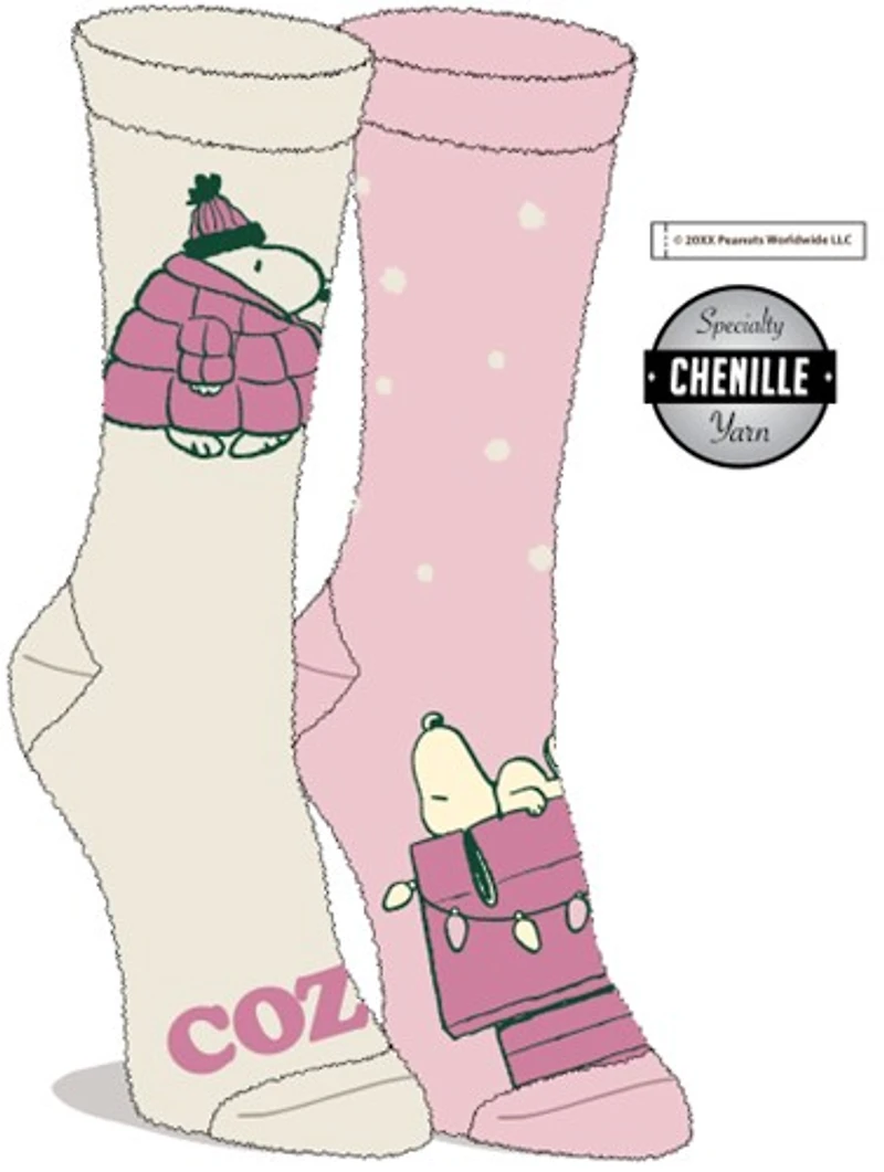 Peanuts Snoopy Pink Socks 2 -Pack 