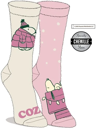 Peanuts Snoopy Pink Socks 2 -Pack 