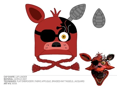 Five Nights at Freddys Foxy Laplander Hat 