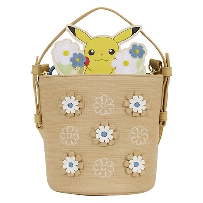 Pokemon Pikachu Floral Cross Body Bag