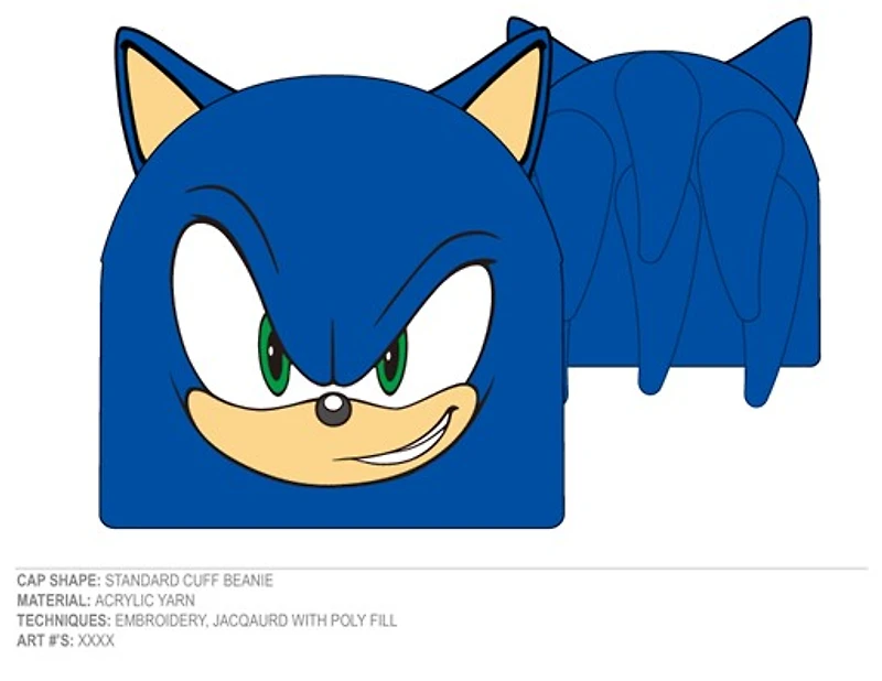 Sonic 3D Beanie