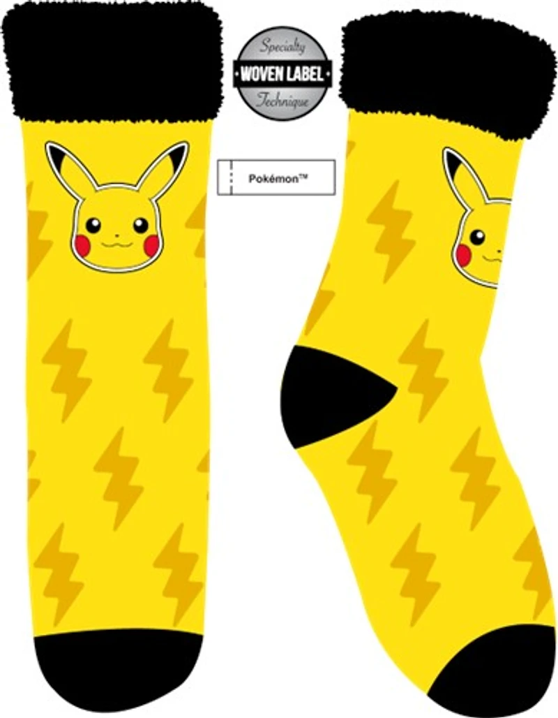 Pokemon Pikachu Yellow Boot Socks 