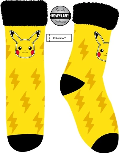 Pokemon Pikachu Yellow Boot Socks 