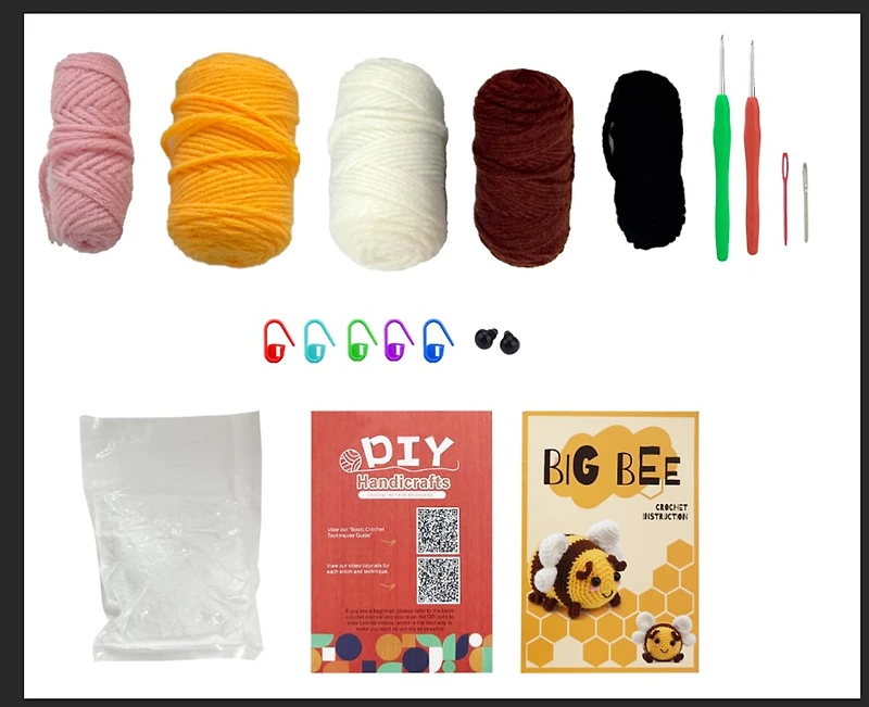 Biogenik Beginner Crochet Kit - Bee