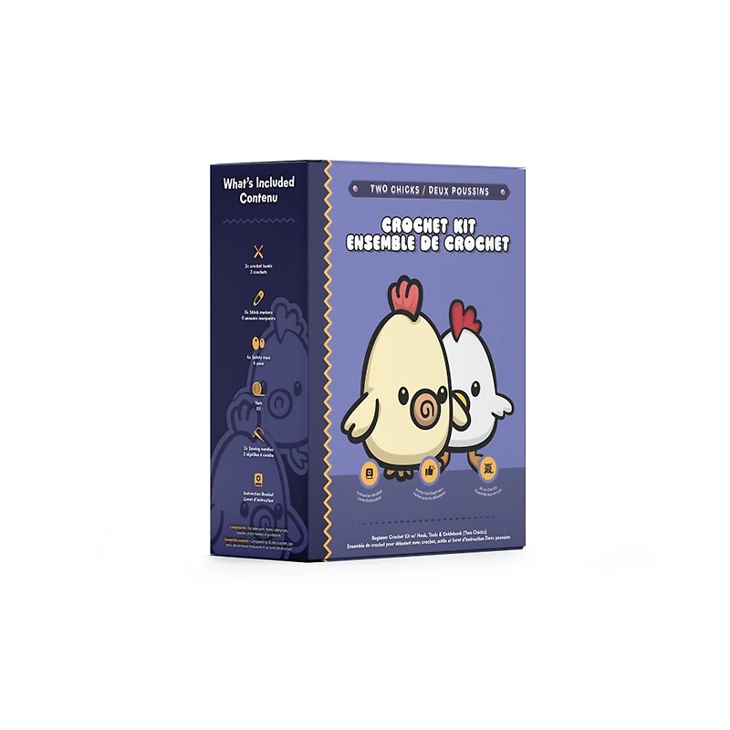 Kit de crochet pour débutants Biogenik - Deux poussins