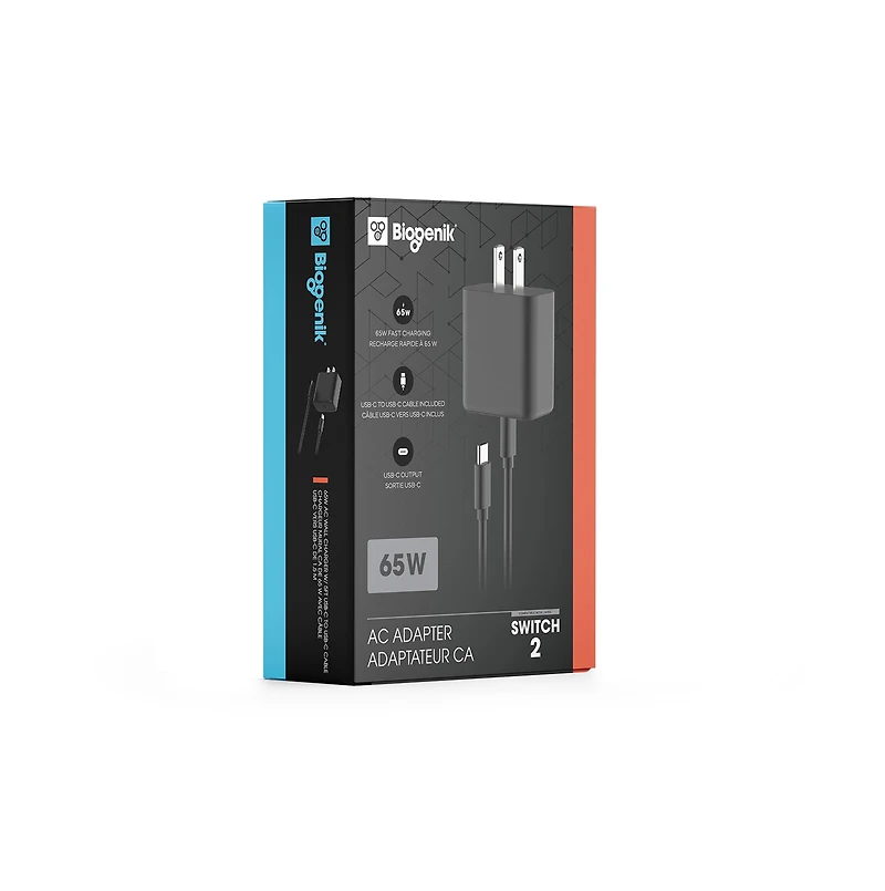 Adaptateur secteur Biogenik Nintendo Switch 2