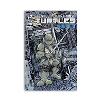 Figurine articulée Leonardo 5" des Tortues Ninja (Page Punchers) avec bande dessinée 