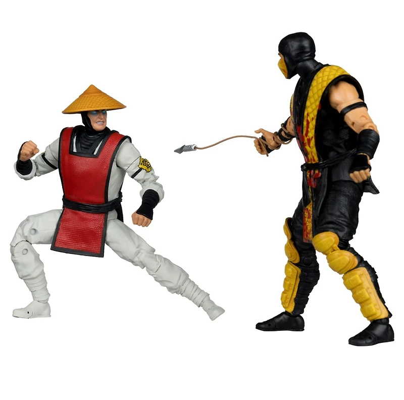 Mortal Kombat Klassic Scorpion vs Raiden 7-Inch Action Figure Deluxe 2-Pack  
