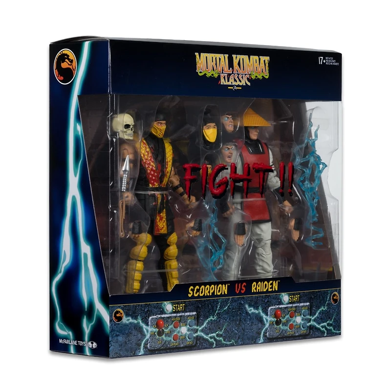 Mortal Kombat Klassic Scorpion vs Raiden 7-Inch Action Figure Deluxe 2-Pack  
