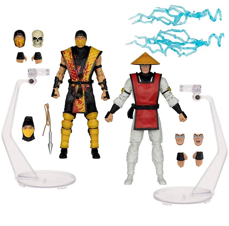 Mortal Kombat Klassic Scorpion vs Raiden 7-Inch Action Figure Deluxe 2-Pack  