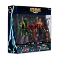 Mortal Kombat Klassic Liu Kang vs Reptile 7-Inch Action Figure Deluxe 2-Pack 