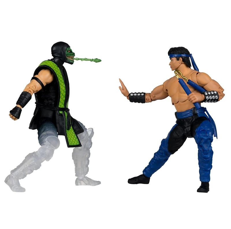Mortal Kombat Klassic Liu Kang vs Reptile 7-Inch Action Figure Deluxe 2-Pack 
