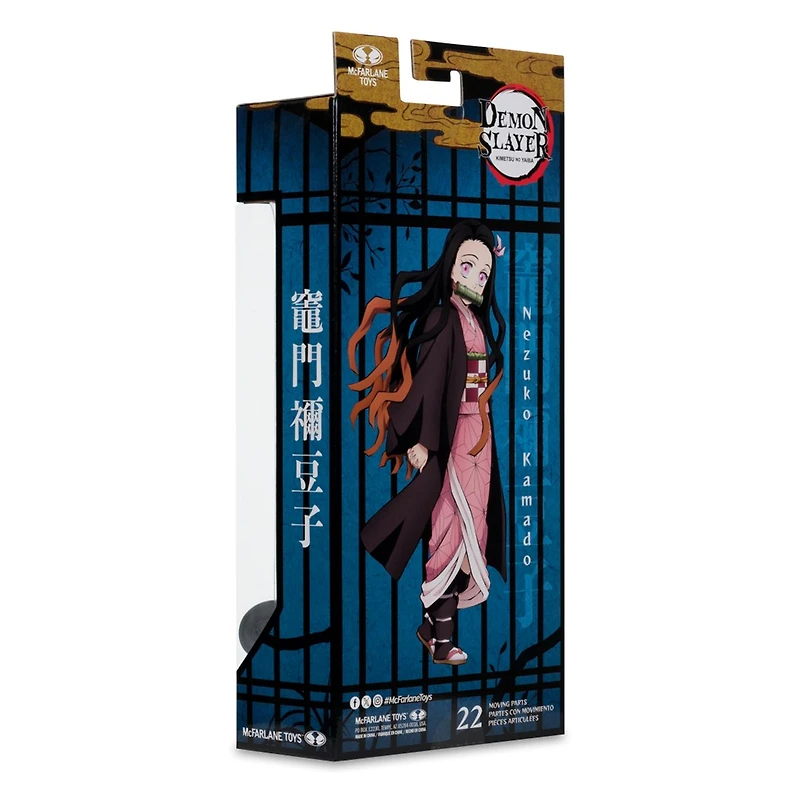 Demon Slayer Nezuko Kamado 7-Inch Action Figure McFarlane Toys Red Platinum Edition 