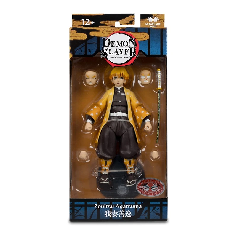 Demon Slayer Zenitsu Agatsuma 7-Inch Action Figure McFarlane Toys Red Platinum Edition 