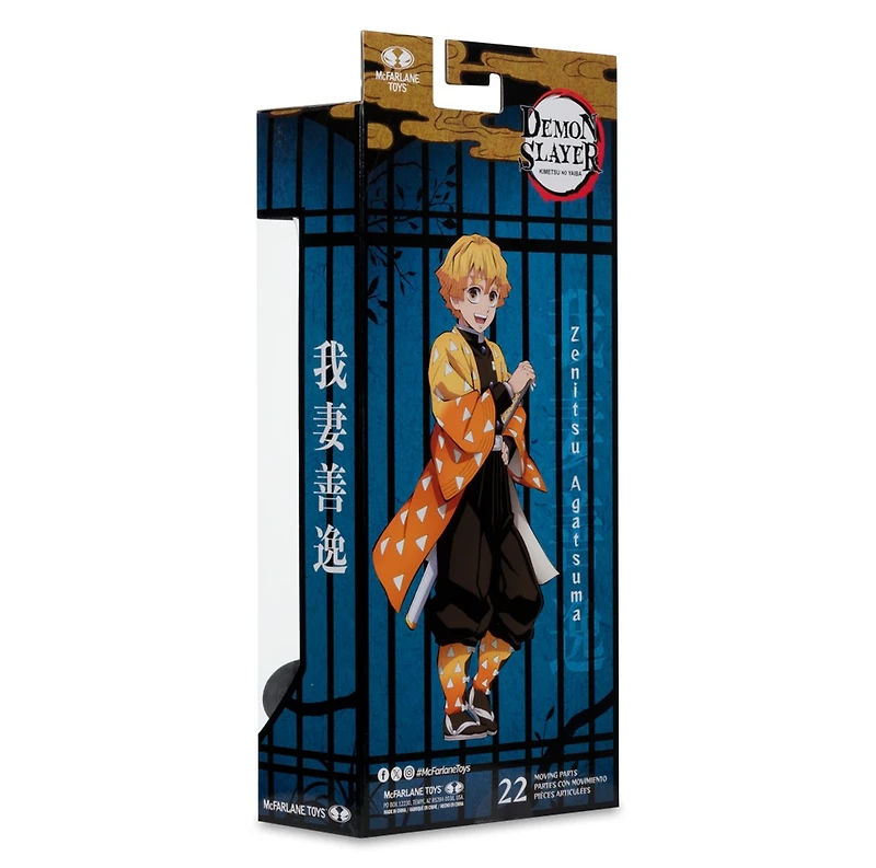Demon Slayer Zenitsu Agatsuma 7-Inch Action Figure McFarlane Toys Red Platinum Edition 