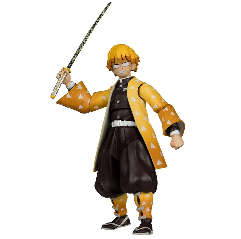 Demon Slayer Zenitsu Agatsuma 7-Inch Action Figure McFarlane Toys Red Platinum Edition 