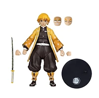 Demon Slayer Zenitsu Agatsuma 7-Inch Action Figure McFarlane Toys Red Platinum Edition 