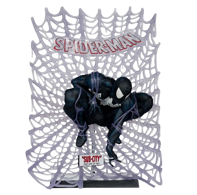 Marvel Spider-Man (Black Suit) 1:6th Scale Collectible with Scene Autograph Series (Gold Label) 