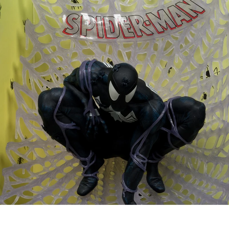 Marvel Spider-Man (Black Suit) 1:6th Scale Collectible with Scene Autograph Series (Gold Label) 