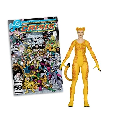 DC Direct Page Punchers Cheetah (Crisis on Infinite Earths) 7-Inch Action Figure  with Comic McFarlane Toys Red Platinum Edition