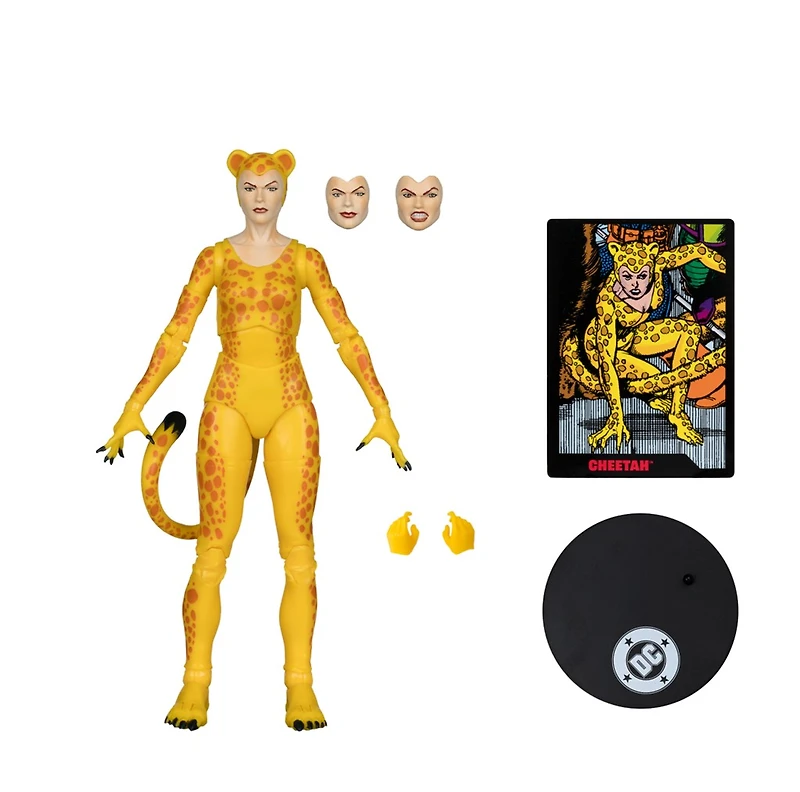DC Direct Page Punchers Cheetah (Crisis on Infinite Earths) 7-Inch Action Figure  with Comic McFarlane Toys Red Platinum Edition