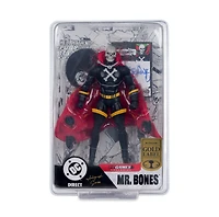 DC Direct Mr.Bones (Infinity Inc #16) 7-Inch Action Figure with Lithograph Autograph Series (Gold Label)