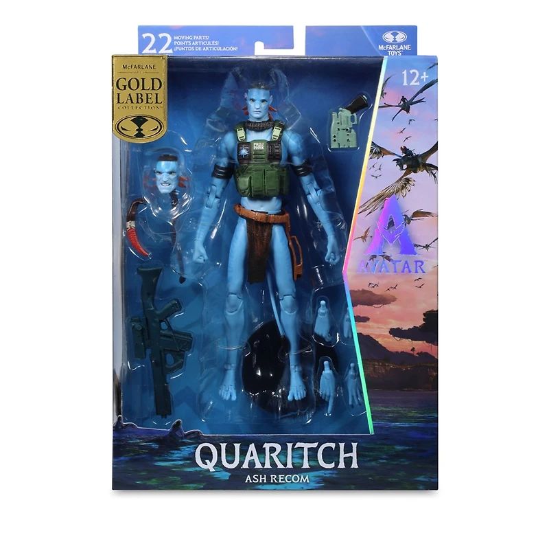 Avatar: Fire and Ash Quaritch (Ash Recom) Gold Label 7-Inch Action Figure McFarlane Collector Edition