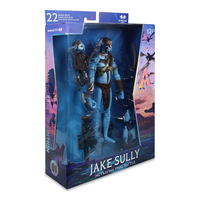 Avatar: Fire and Ash Jake Sully (Metkayina Final Battle) 7-Inch Action Figure McFarlane Collector Edition