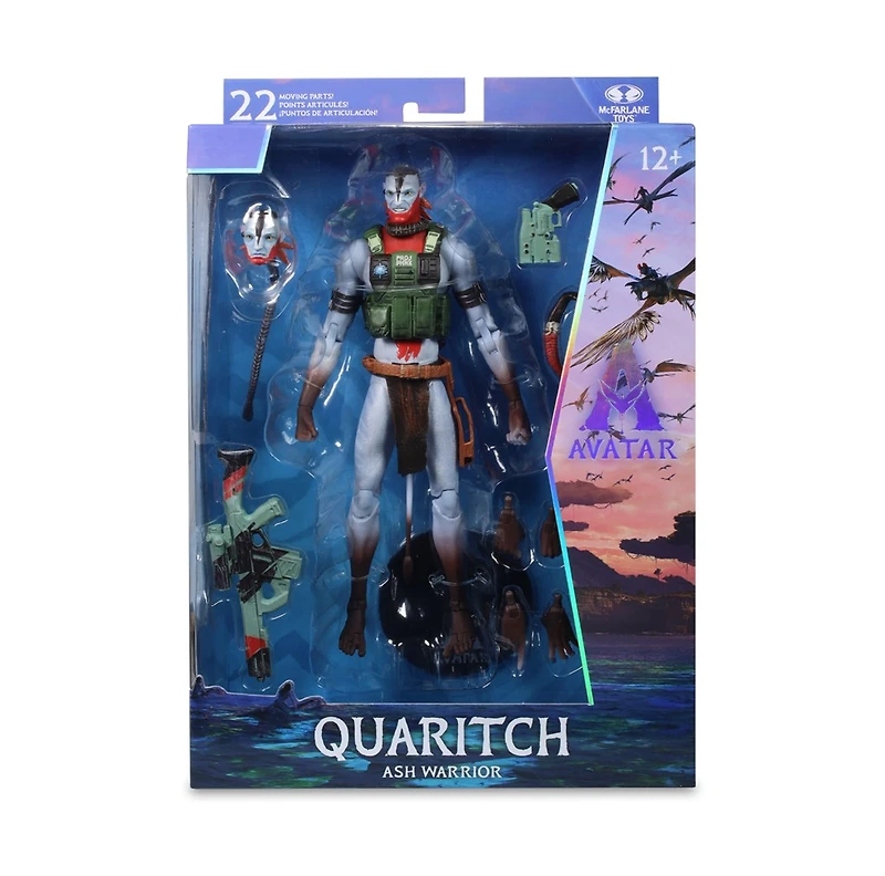 Avatar: Fire and Ash Quaritch (Ash Warrior) 7-Inch Action Figure McFarlane Collector Edition
