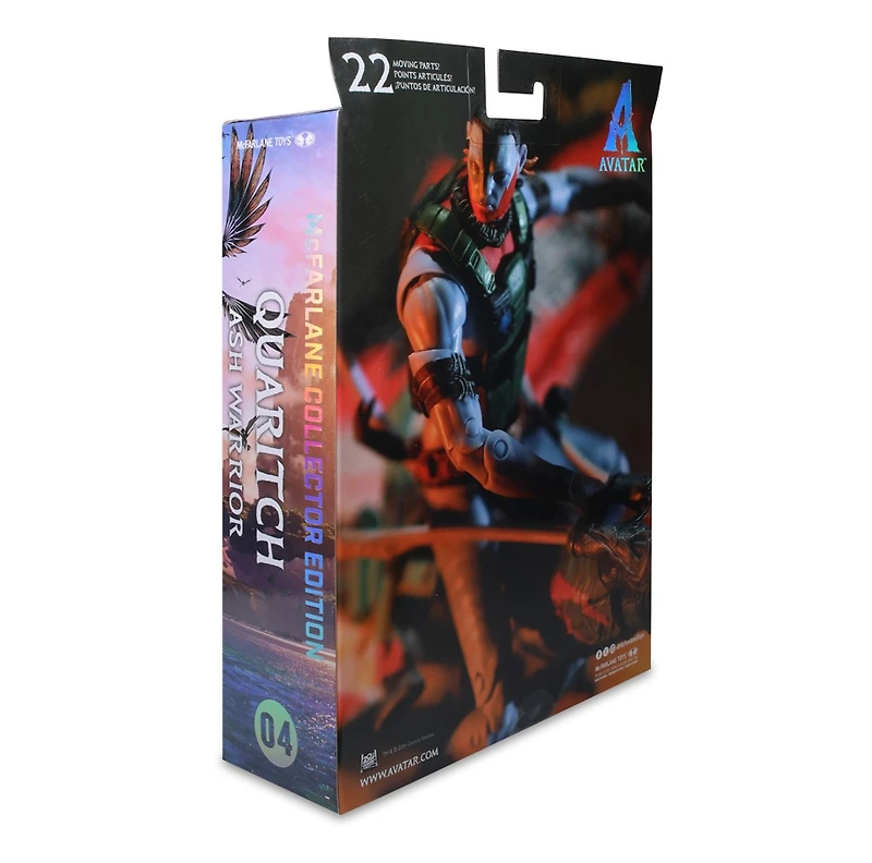 Avatar: Fire and Ash Quaritch (Ash Warrior) 7-Inch Action Figure McFarlane Collector Edition
