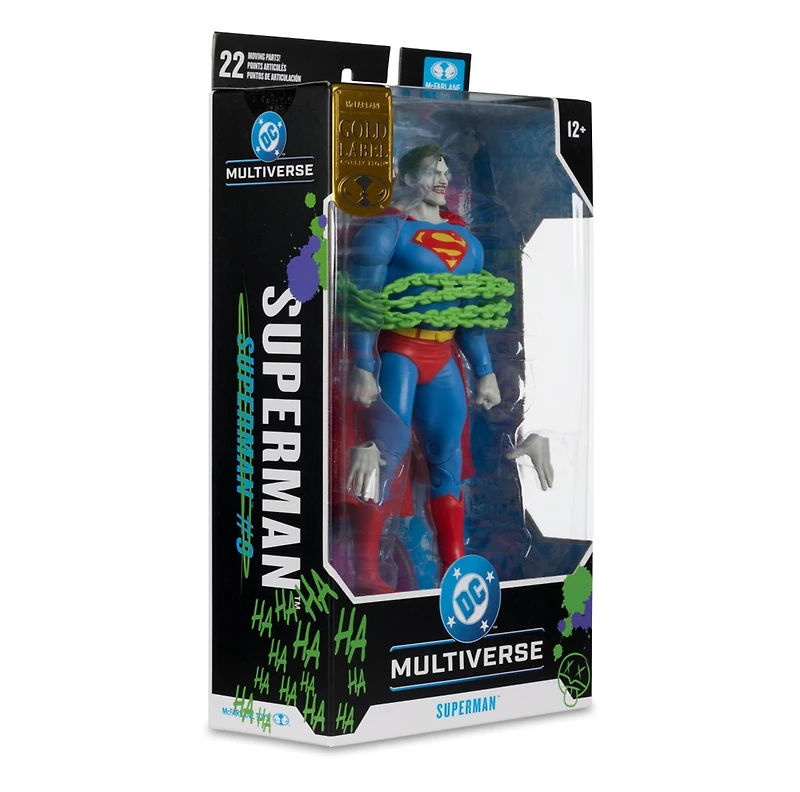 DC Multiverse Superman #9 (Jokerized) 7-Inch Action Figure Gold Label 