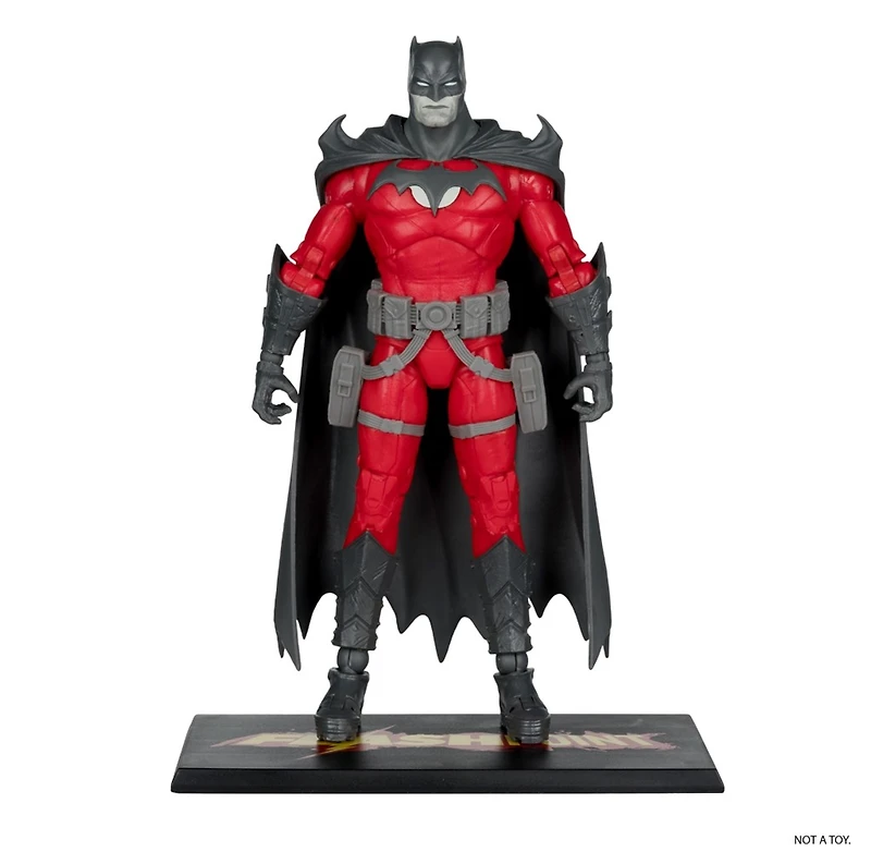 DC Multiverse Batman (Flashpoint) Black & White Accent Edition Gold Label 7-Inch Action Figure 