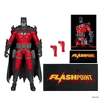 DC Multiverse Batman (Flashpoint) Black & White Accent Edition Gold Label 7-Inch Action Figure 