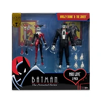 Batman: The Animated Series Harley Quinn and The Joker (Mad Love 2 Pack) 6-Inch Action Figures Gold Label
