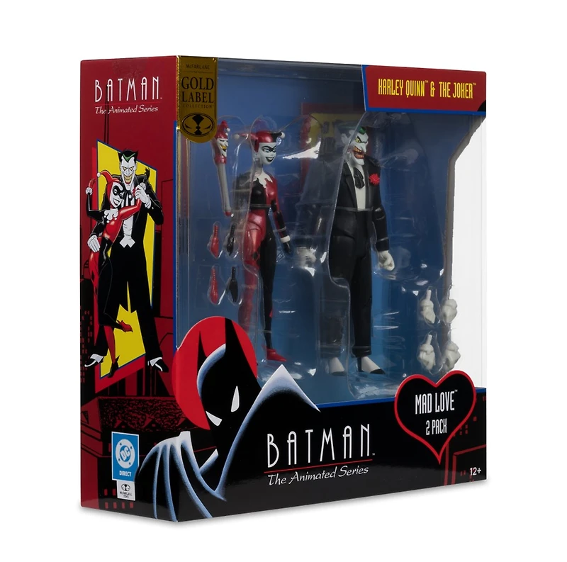 Batman: The Animated Series Harley Quinn and The Joker (Mad Love 2 Pack) 6-Inch Action Figures Gold Label