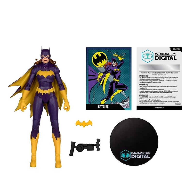 DC Direct Batgirl (DC Classic) 7-Inch Action Figure with McFarlane Toys Digital Collectible 