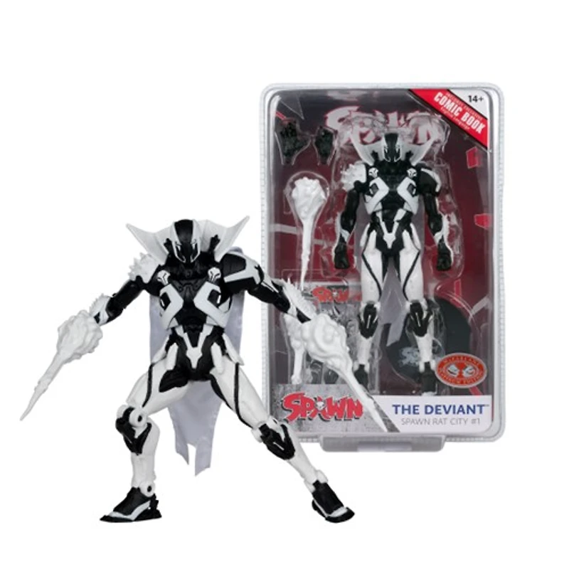 The Deviant (Spawn Rat City #1) 7-Inch Action Figure with Comic (Line Art) McFarlane Toys [Red Platinum Edition]