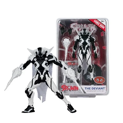 The Deviant (Spawn Rat City #1) 7-Inch Action Figure with Comic (Line Art) McFarlane Toys [Red Platinum Edition]